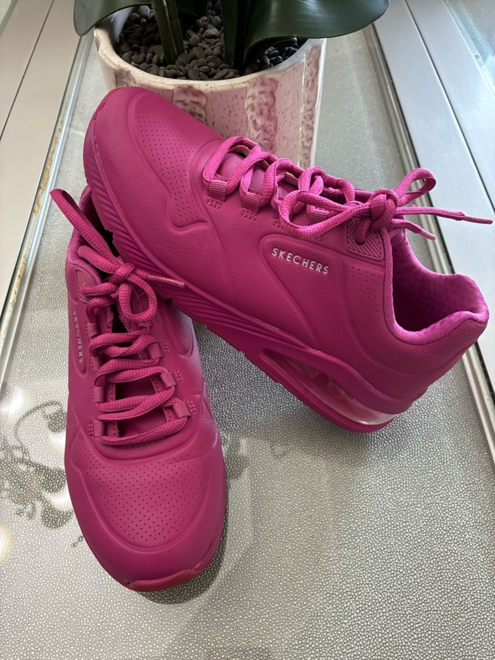 Skechers Women's Hot Pink Athletic Sneakers